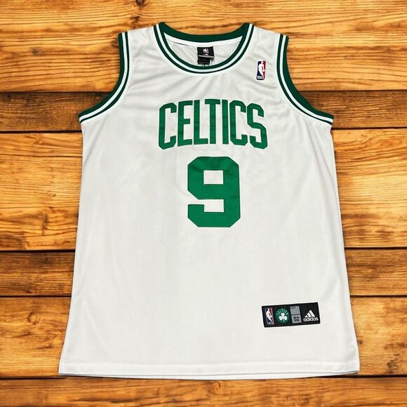 Rare VTG Adidas Authentic NBA Boston Celtics Rajon Rondo 9 Jersey Men 52 XL Sewn - Picture 1 of 11